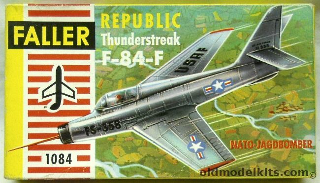 Faller 1/100 Republic F-84F Thunderstreak - Luftwaffe / USAF / Netherlands, 1084 plastic model kit